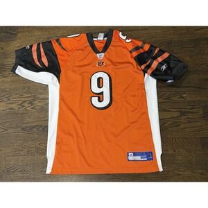 REEBOK CARSON PALMER #9 CINCINNATTI BENGALS JERSEY AUTHENTIC STITCHED SZ 50